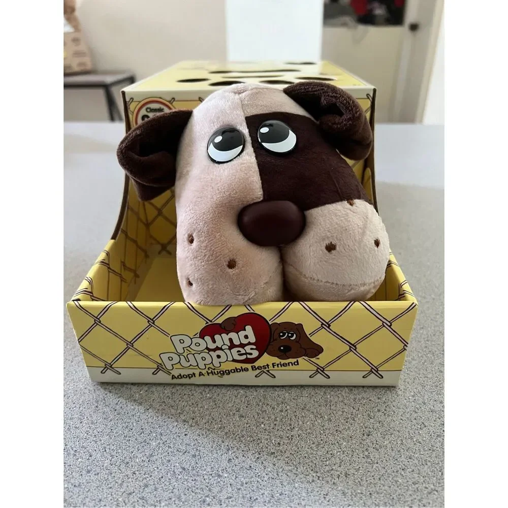 Pound Puppies Full Size New in Box Hasbro 2018 Classic 80s Vintage Brown Dog